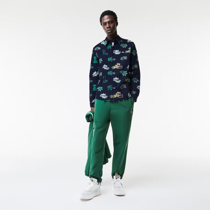 Camisa con Estampado de Cocodrilo Lacoste Holiday para Hombre