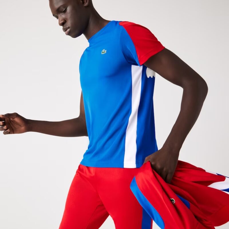 Playera Lacoste SPORT Tennis con estampado de cocodrilo para hombre